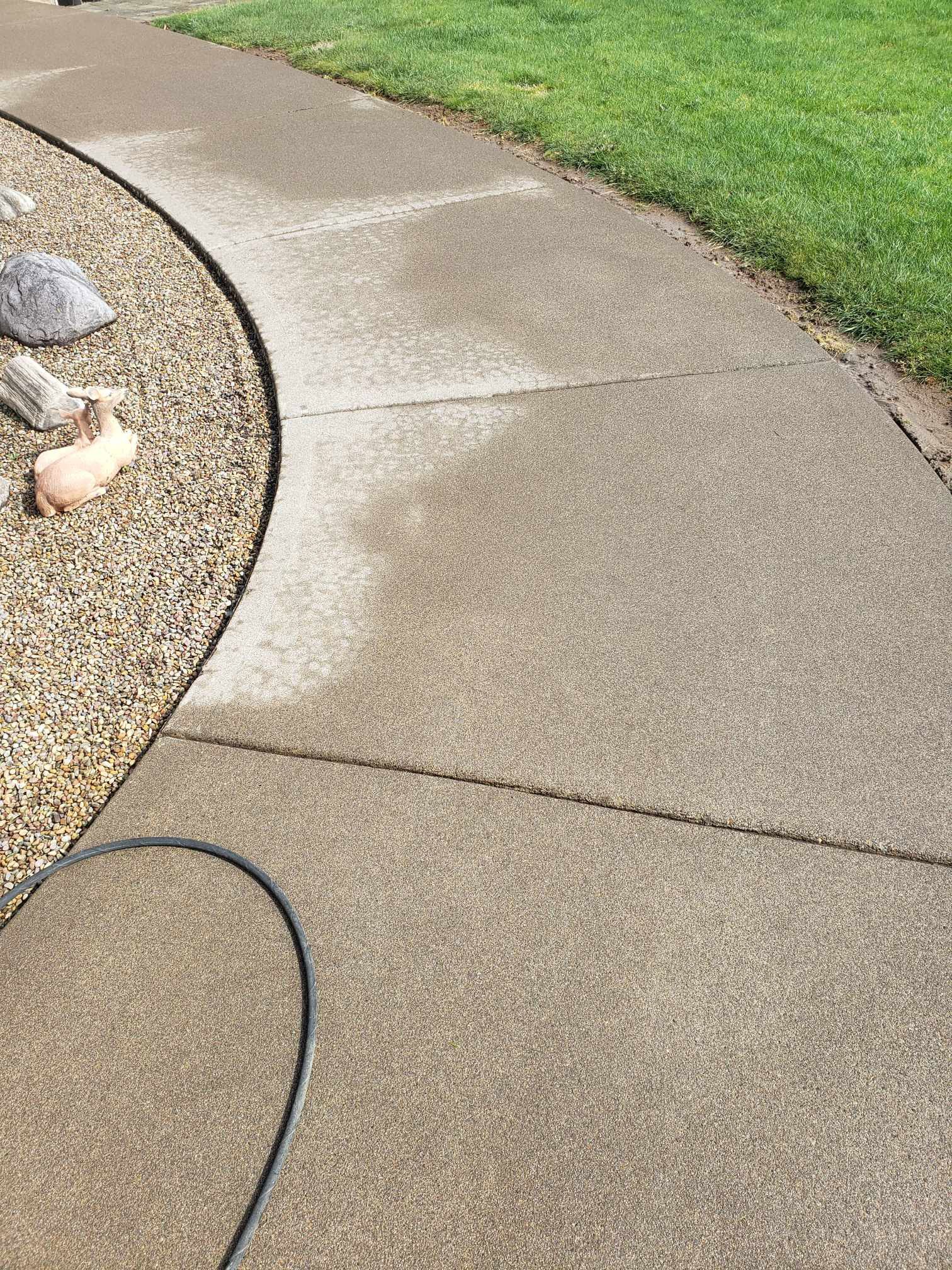 Driveway after