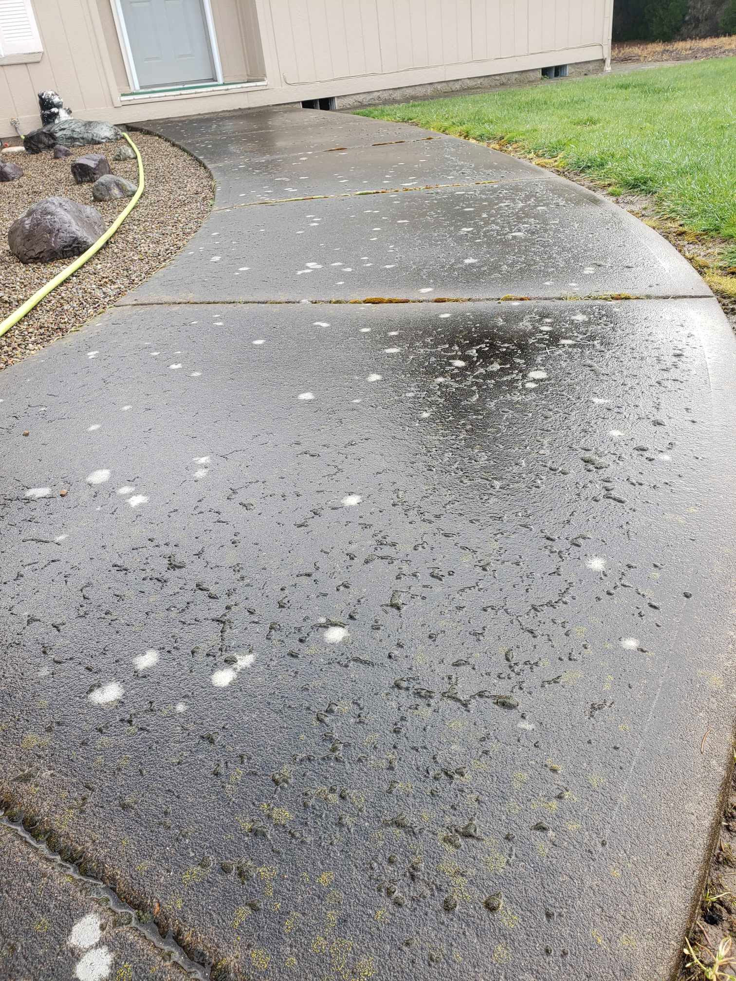 Driveway before